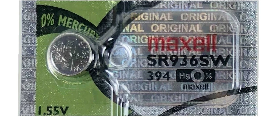 Batería de óxido de plata Maxell SR936SW 394 D394 LA V394 625 SB-A4 280-17 (paquete 1) Foto 1 de 1
