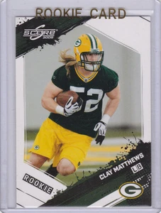 Tarjeta de novato Clay Matthews Packers RC Score Football 2009 Green Bay LB - Imagen 1 de 2