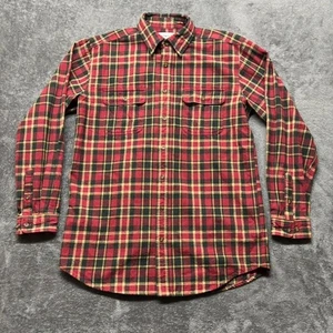 Vintage Carhartt Hemd Herren Large Tall LT rot kariert Flanell Knopfleiste Workwear - Bild 1 von 9