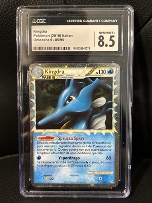 POKEMON UNLEASHED ITALIAN KINGDRA PRIME #85 2010 ULTRA RARE HOLO FOIL CGC 8.5 - Image 1 of 2