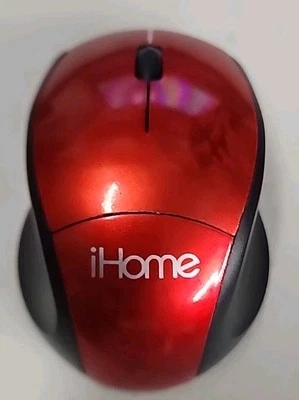 iHome IH-M2000R 3-Key Wireless Mouse Red Black - Needs 1 AAA Battery - Used - Image 1 of 4
