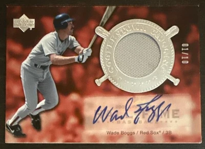 Wade BOGGS🔥2005 UD Hall of Fame Cooperstown Calling Jsy Relic AUTO #CO-WB1 1/10 - Image 1 of 2