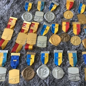 20 Shooting Medals From Olympic Shooter Malcom Cooper HANTS SURREY NEWCASTLE - Picture 1 of 17