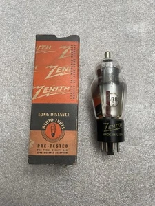 One Zenith 6B8G Tube - New Old Stock / ORIGINAL BOX / CHROME GLASS - Picture 1 of 6