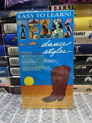 Easy To Learn! Texas Dance Styles VHS VCR Video Tape New Sealed HTF OOP Rare - Image 1 of 4