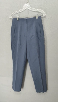 Pantalones Zara Mujer Pequeños Cintura Alta Tobillo Vestido Pantalones Elastizados Oficina Foto 1 de 4