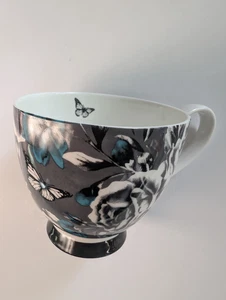 Portobello by Inspire bone china Rose Butterfly Mug Cup Coffee Tea - Picture 1 of 6