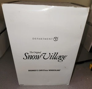 Department 56 Snow Village Bronners Christmas Wonderland New - Picture 1 of 2