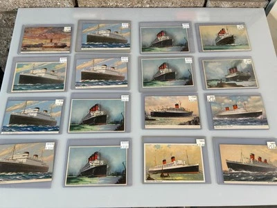 54 postales CUNARD & CUNARD WHITE STAR LINE OCEAN LINER - LOTE DE DISTRIBUIDOR Foto 1 de 4