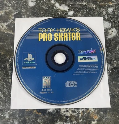Tony Hawk's Pro Skater (Sony PlayStation, 1999) PS1 TESTED DISC ONLY - Image 1 of 3
