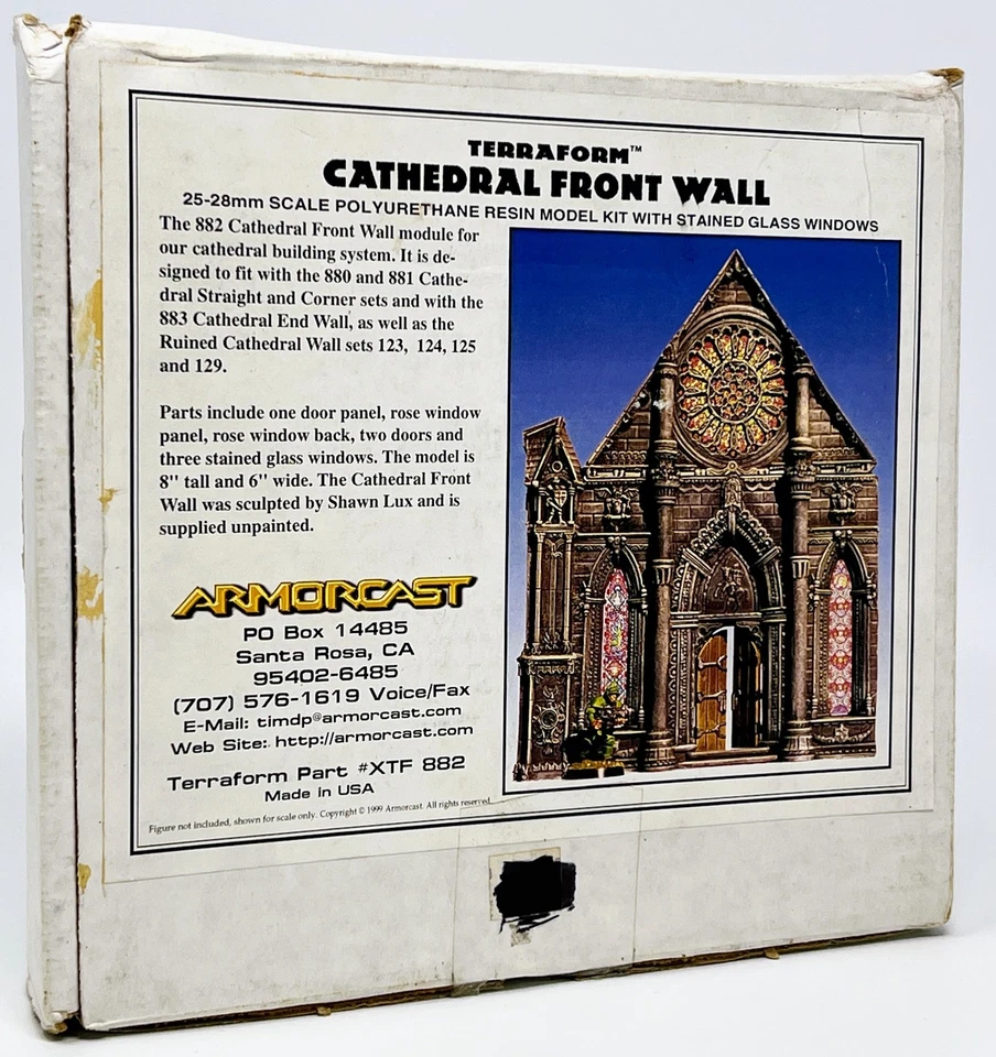 Armorcast Terraform Cathedral Front Wall Terrain Complete In Box Unassembled (B) - Image 1 of 4
