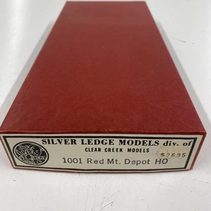 Vintage SILVER LEDGE MODELS Kit 1001 Red Mt. Depot HO Scale Clear Creek Train - Picture 1 of 16