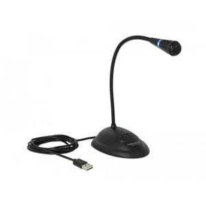 Delock USB Schwanenhals Mikrofon mit Standfuß und Mute + On / Off Taste - Bild 1 von 3