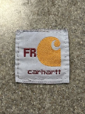 Carhartt FR Fabric Tag Patch Sew Stitch On LOGO PATCH 100% AUTHENTIC 1 1/4” - Image 1 of 4