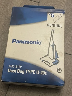 BNIB 5 X Panasonic Genuine Vacuum Cleaner Bags Sealed AMC-B1EP Type U-20E - Image 1 of 4