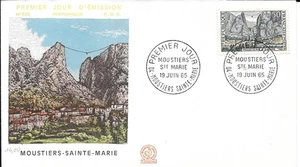 FRANCE 1965 FDC MOUSTIERS SAINTE MARIE YT 1436 - Picture 1 of 1