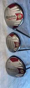 TAYLOR MADE BURNER DRIVER SET - LH Flex S - 3-4-5 ~ 15* 18* 22* - Steel - Picture 1 of 8