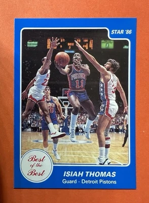 Star Best Of The Best #13 Isiah Thomas 1985-86 casi nuevo colección “SRR-CARDS” Foto 1 de 2