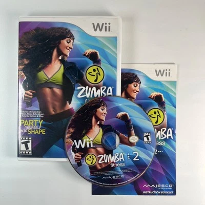 Zumba Fitness 2 (Nintendo Wii, 2011) Completo con Manual CIB Foto 1 de 4
