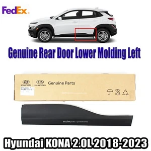 Genuine 87731J9000CA Rear Door Lower Molding Left For Hyundai Kona 2.0L 2018-23 - Picture 1 of 5