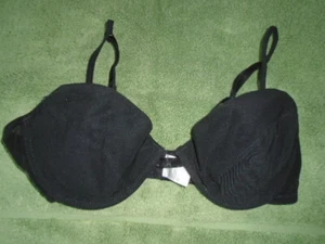 Black padded underwired bra, DANIEL AXEL, size 36B - Picture 1 of 2