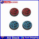 4Pcs Controller Thumb Stick Grip Cap For Ps5/Ps4/Xbox One (2Xred + 2Xblue) Au