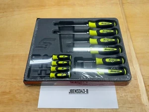 Snap-on Tools NEW 10pc HI-VIZ Soft Grip Combination Screwdriver Set SGDX6040BHV - Bild 1 von 10