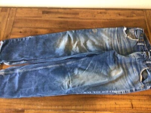 PRSN BLU Prison Blues Denim Jeans Men’s Size 38x34 Inmates Made Distressed - Picture 1 of 6
