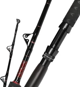Saltwater Trolling Rod Offshore Big Game Boat Fishing Pole w Roller Guides Heavy - Picture 1 of 16