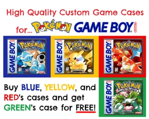 Pokemon RGBY Gameboy CGC Cases [Buy All 3 get Green FREE!] - Picture 1 of 10