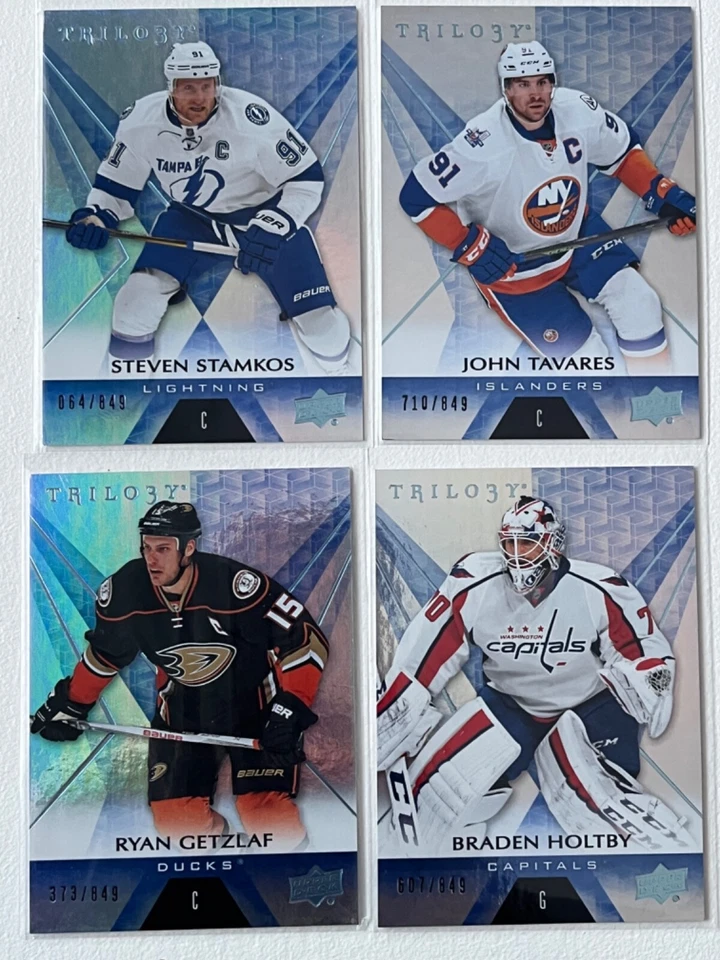 2016-17 Upper Deck Trilogy Rainbow Blue  #'d/849   Pick From List !! - Image 1 of 1