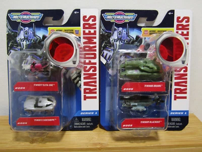 Micro Machines Transformers Series 1 Lot of Two Brawl Blackout Elita One More - Изображение 1 из 4
