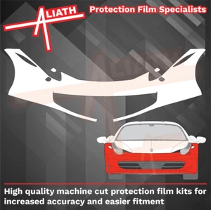 Fits Ferrari 458 09-15 Front Bumper CLEAR Stone Chip Guard Paint Protection Film - Picture 1 of 3