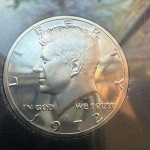 1972 S  Kennedy Half Dollar Mint Proof from Original U.S. Proof Set 50 Cent Coin - Picture 1 of 8