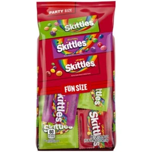 SKITTLES Original, Wild Berry And Sour Fun Size Chewy Individually Wrapped Candy - Picture 1 of 8