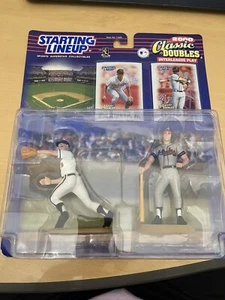 2000 SLU Startaufstellung Double Cal Ripken Jr & Chipper Jones Actionfiguren Neu in Verpackung - Bild 1 von 3