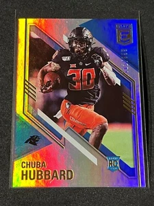 2021 Panini Donruss Elite Football Chuba Hubbard Rookie Variation 713/999 #198 - Picture 1 of 2