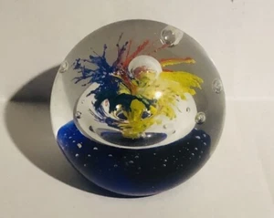 Vintage atomic mushroom Burst paperweight  weighs 2 lbs. 5 oz. 3 1/2  In height￼ - Picture 1 of 6