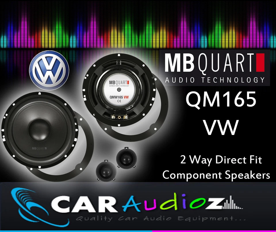 MB Quart QM-165 VW Custom Component Kit 16.5cm Speakers for Golf Mk4 Passat Bora - Image 1 of 1