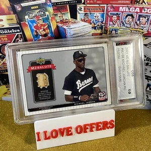 2001 UD MICHAEL JORDAN ROOKIE 1994 FINAL HOMERUN BAT CGS 10 RELIC WCG MJ1 READ - Picture 1 of 7