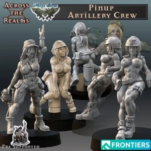 Pinup Artillery Crew NSFW(x3)/TTRPG/Wargaming/Grimdark/Across the Realm - Picture 1 of 1