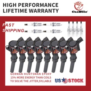 Spark Plugs SP493 Ignition Coils For Ford Lincoln Mercury DG508 FD503 GN10 4.6L - Picture 1 of 12