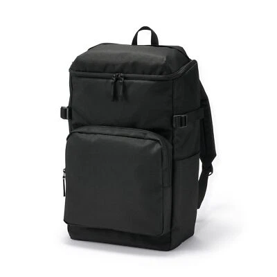 Water-repellent backpack that opens from the top to reduce shoulder strain Black - Image 1 of 4