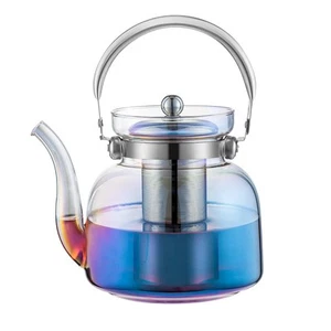 50 oz(1500ml) Glass Teapot Kettle with Lid, Removable Stainless Steel Infuser... - Picture 1 of 5