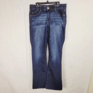 Jeans taglio stivaletto lavaggio scuro Democracy ABsolution taglia 8 figura western lusinghiera - Foto 1 di 8