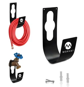 Premium 100 Ft Hose Hanger with Rust Resistant Metal, Organize Your Garden, G... - Picture 1 of 8