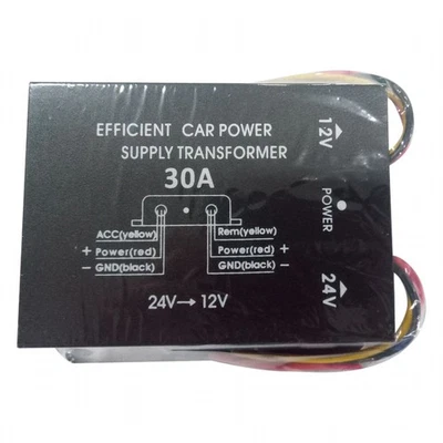 Car Supply Step-Down Transformer 24V To 12V Converter 15A 20A 30A Output - image 1 of 4