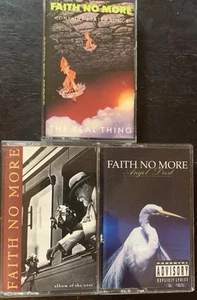 FAITH NO MORE 3 Cassette Lot. ANGEL Dust, Album Of The Year, & The Real Thing. - Picture 1 of 3