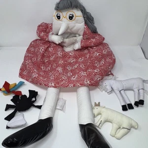Vintage Alma's Designs There was an Old Lady Who Swallowed a Fly Spider Puppet - Picture 1 of 7
