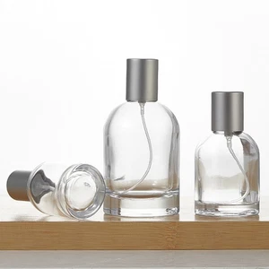 30 50 100ml Clear Glass Perfume Spray Bottle Dispenser Bottom Thickened UK - Picture 1 of 8